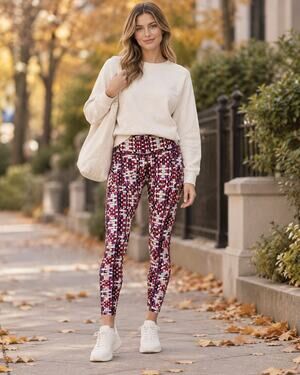 Free People FP Movement Ashford Lose Control Multicolor Print Leggings Sz Sm NWT